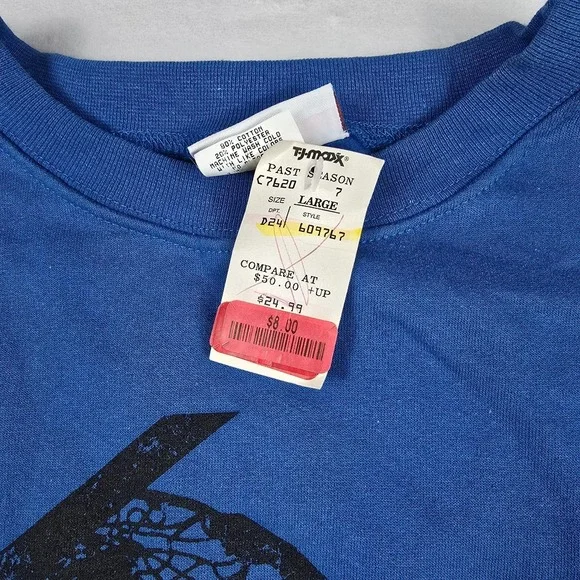 Reebok Vintage Shaq Dunk‎ #32 Men's Size Large Blue Sweatshirt New - Picture 4 of 9